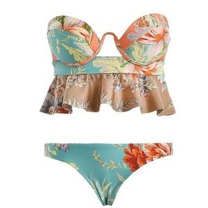 Zimmermann Anais Floral Bikini Set Size 2